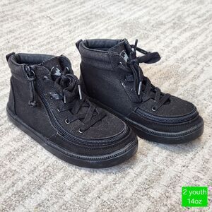 Billy youth classic lace hi-top sneakers black size 2